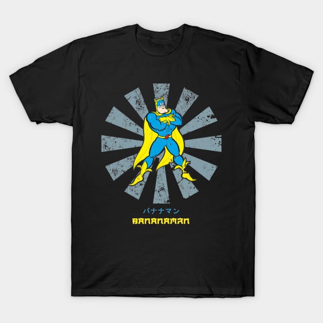 Bananaman Retro Japanese T-Shirt by squids_art